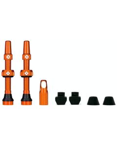 Вентилі для безкамерних коліс MUC-OFF TUBELESS 44mm оранжеві