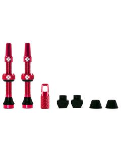 Вентилі для безкамерних коліс MUC-OFF TUBELESS 60mm червоні