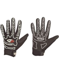  Рукавиці NORTHWAVE skeleton full gloves black/white 