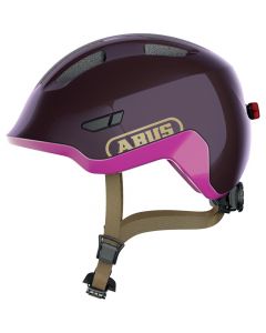 Велошолом дитячий ABUS SMILEY 3.0 ACE LED Royal Purple M (50-55 см)