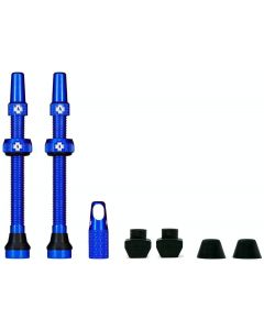 Вентилі для безкамерних коліс MUC-OFF TUBELESS 60mm сині
